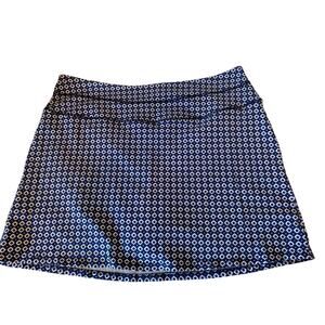 Indigo skort blue pattern size XL women's